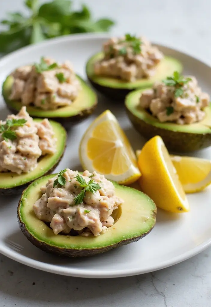 28 Healthy Low Carb Recipes That Don’t Sacrifice Taste - 18. Tuna Salad Stuffed Avocados