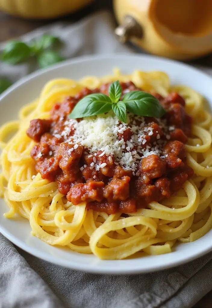28 Healthy Low Carb Recipes That Don’t Sacrifice Taste - 9. Spaghetti Squash with Meat Sauce