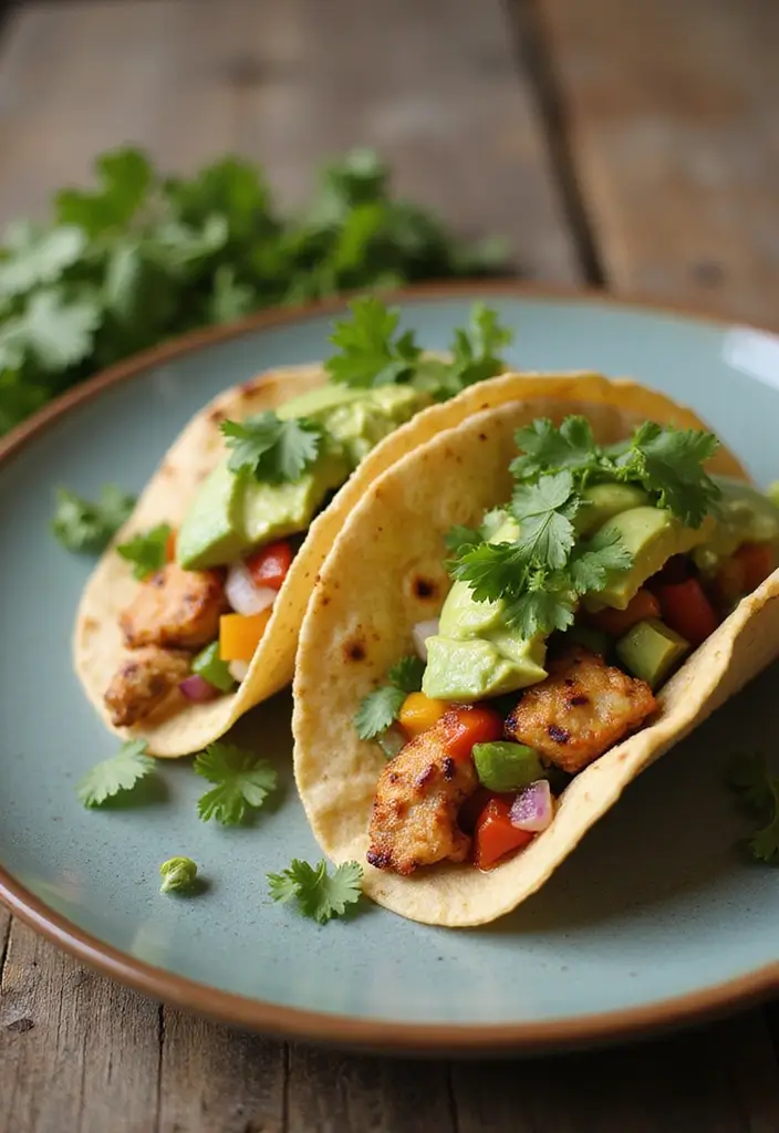 28 Healthy Mexican Dinner Recipes That Are Fresh and Zesty - 1. Grilled Chicken Tacos with Avocado Salsa