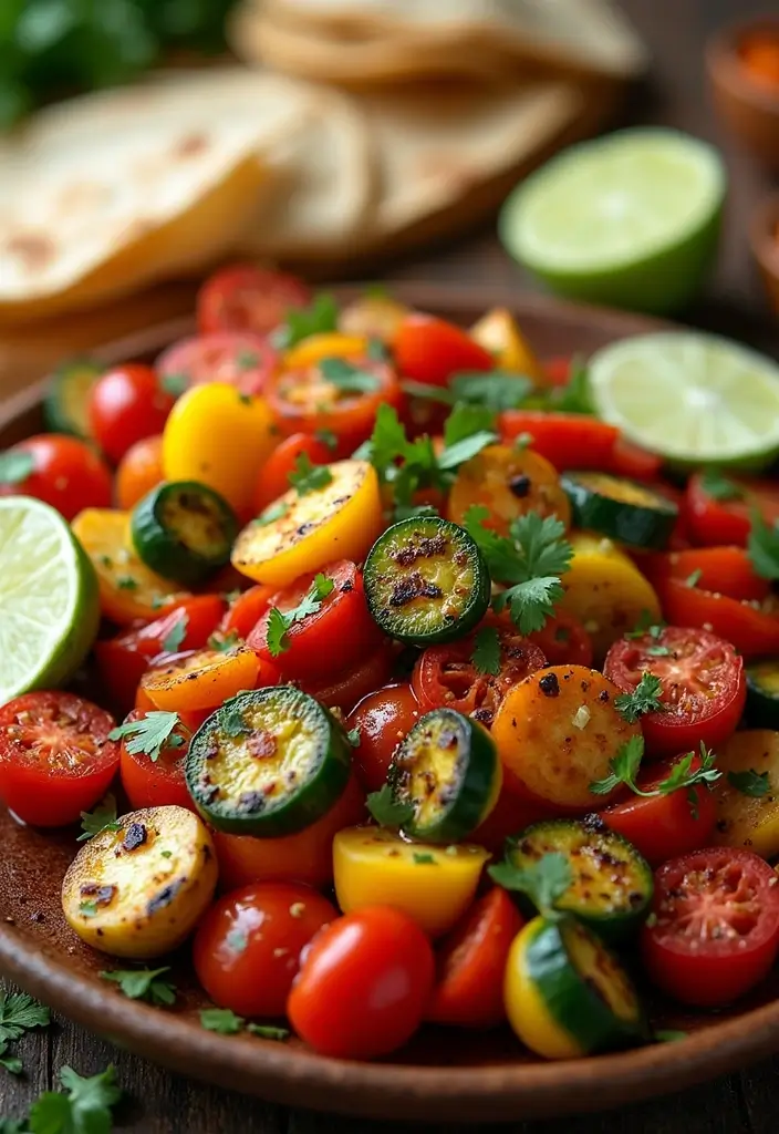 28 Healthy Mexican Dinner Recipes That Are Fresh and Zesty - 12. Grilled Vegetable Fajitas