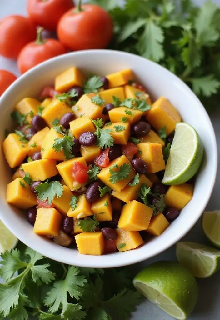 28 Healthy Mexican Dinner Recipes That Are Fresh and Zesty - 15. Mango and Black Bean Salsa
