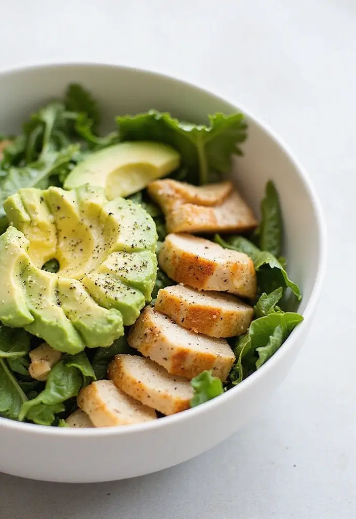 28 Healthy Mexican Dinner Recipes That Are Fresh and Zesty - 16. Lemony Chicken and Avocado Salad