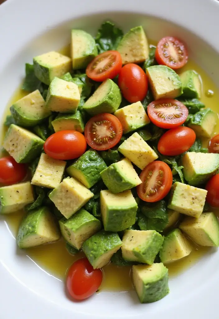 28 Healthy Mexican Dinner Recipes That Are Fresh and Zesty - 18. Avocado and Tomato Salad
