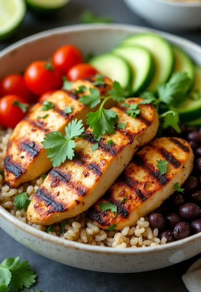 28 Healthy Mexican Dinner Recipes That Are Fresh and Zesty - 6. Cilantro Lime Chicken Bowls