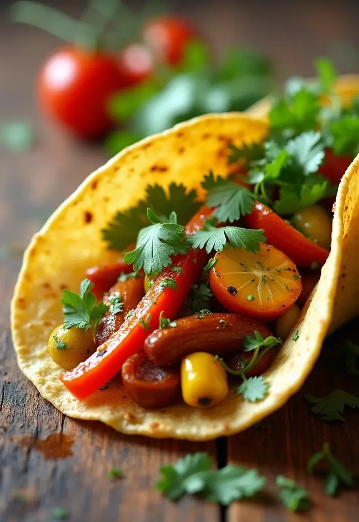 28 Healthy Mexican Dinner Recipes That Are Fresh and Zesty - 8. Roasted Vegetable Tacos
