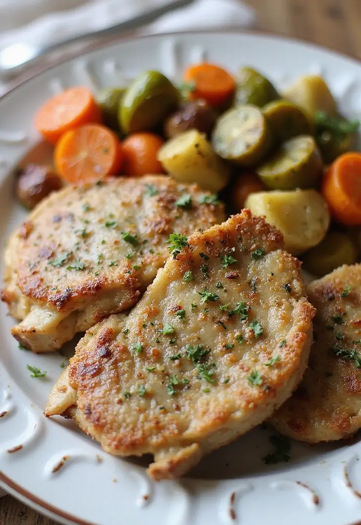 28 Healthy Pork Chop Recipes That Are Juicy and Lean - 15. Herb-Crusted Pork Chops