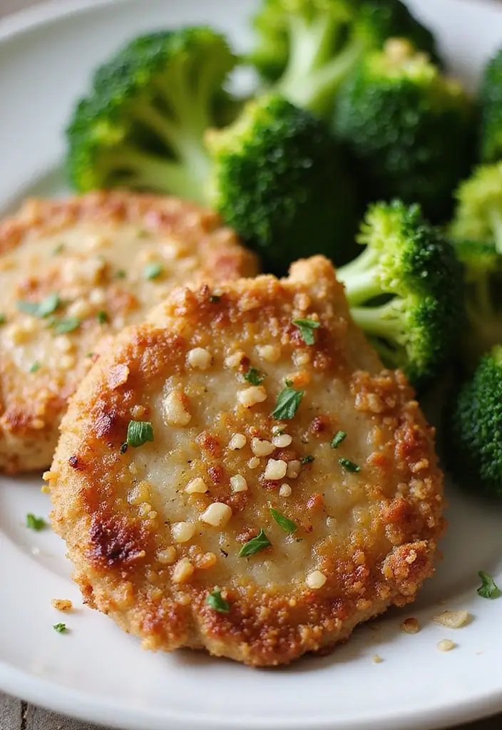 28 Healthy Pork Chop Recipes That Are Juicy and Lean - 3. Spicy Garlic Pork Chops with Broccoli