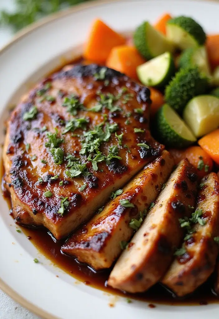 28 Healthy Pork Chop Recipes That Are Juicy and Lean - 7. Balsamic Glazed Pork Chops
