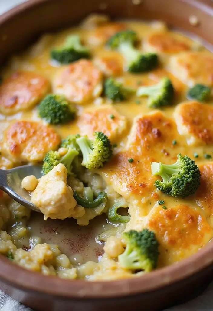 28 Healthy Shredded Chicken Recipes for Meal Prep - 16. Chicken and Broccoli Casserole