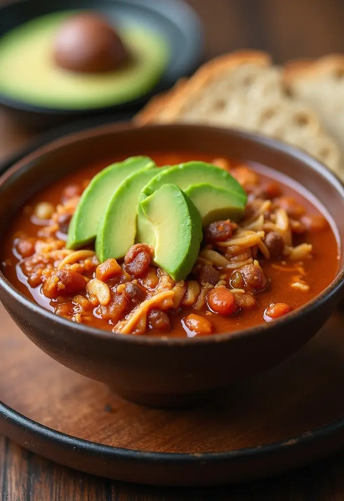 28 Healthy Shredded Chicken Recipes for Meal Prep - 18. Shredded Chicken Chili