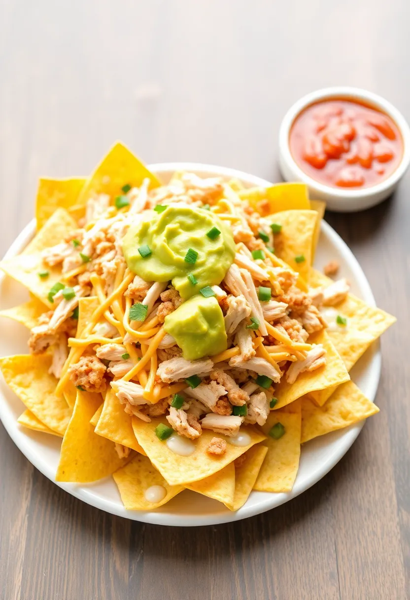 28 Healthy Shredded Chicken Recipes for Meal Prep - 21. Shredded Chicken Nachos