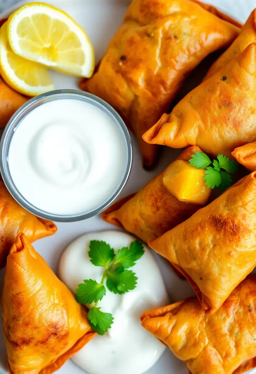 28 Healthy Shredded Chicken Recipes for Meal Prep - 23. Shredded Chicken Samosas