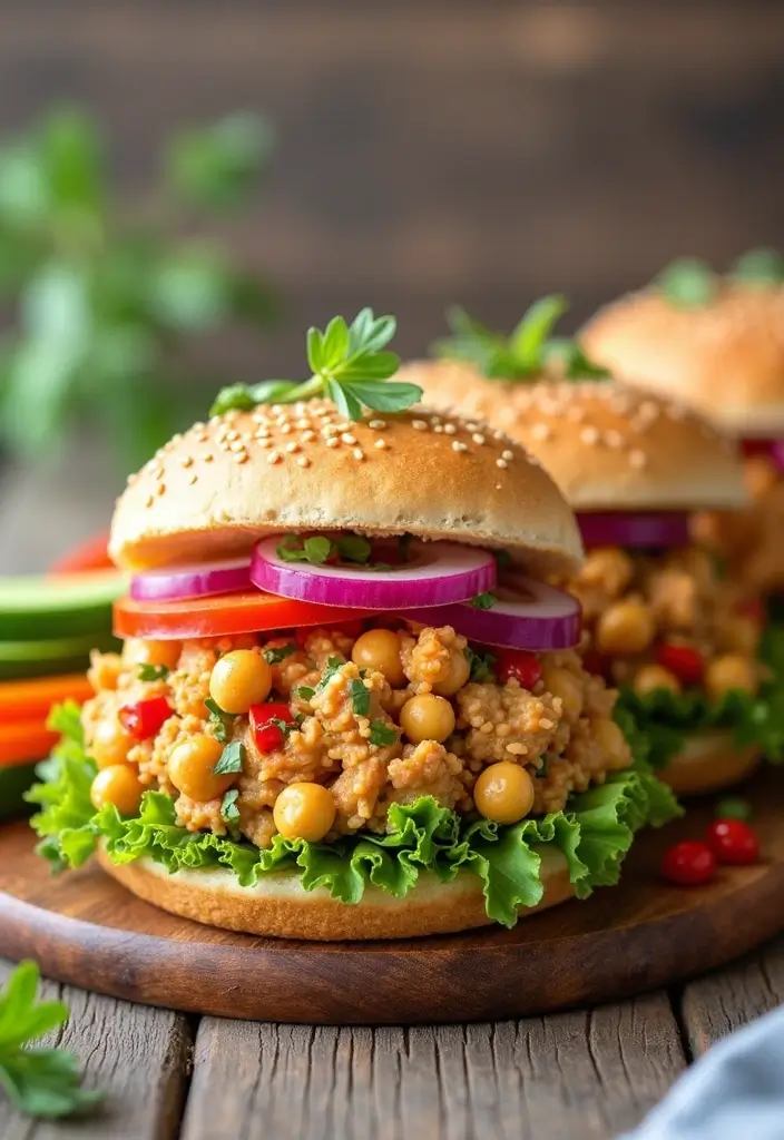 28 Tuna Sandwich Recipes Healthy Lunches You’ll Love - 13. Tuna and Chickpea Salad Sandwich