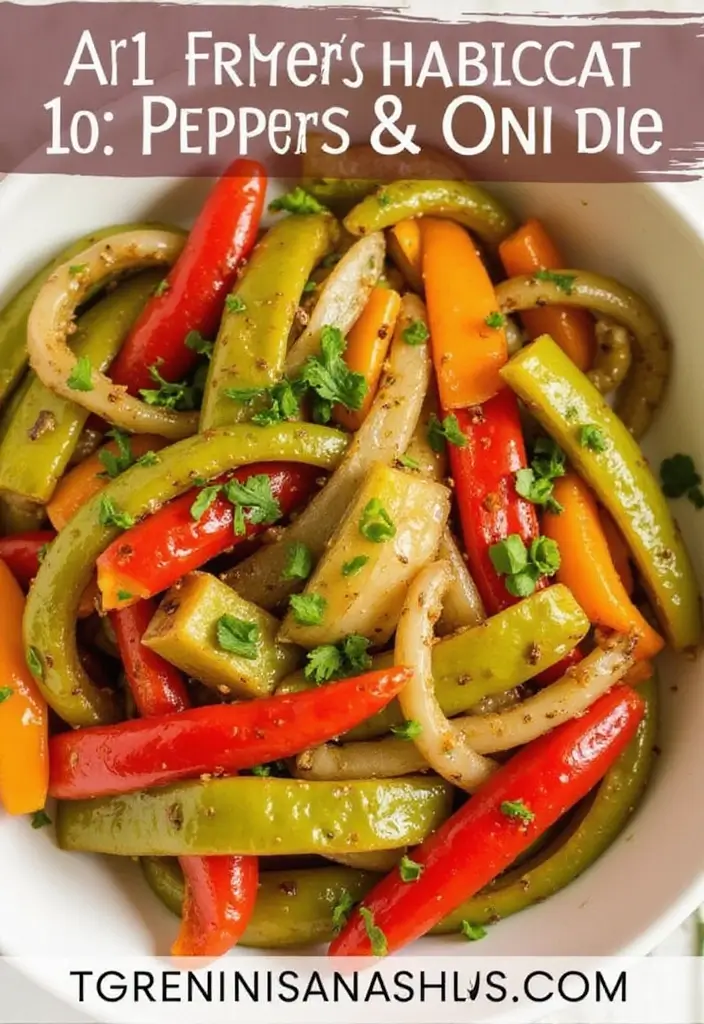 29 Air Fryer Recipes Healthy and Crispy Every Time - 14. Air Fryer Peppers and Onions