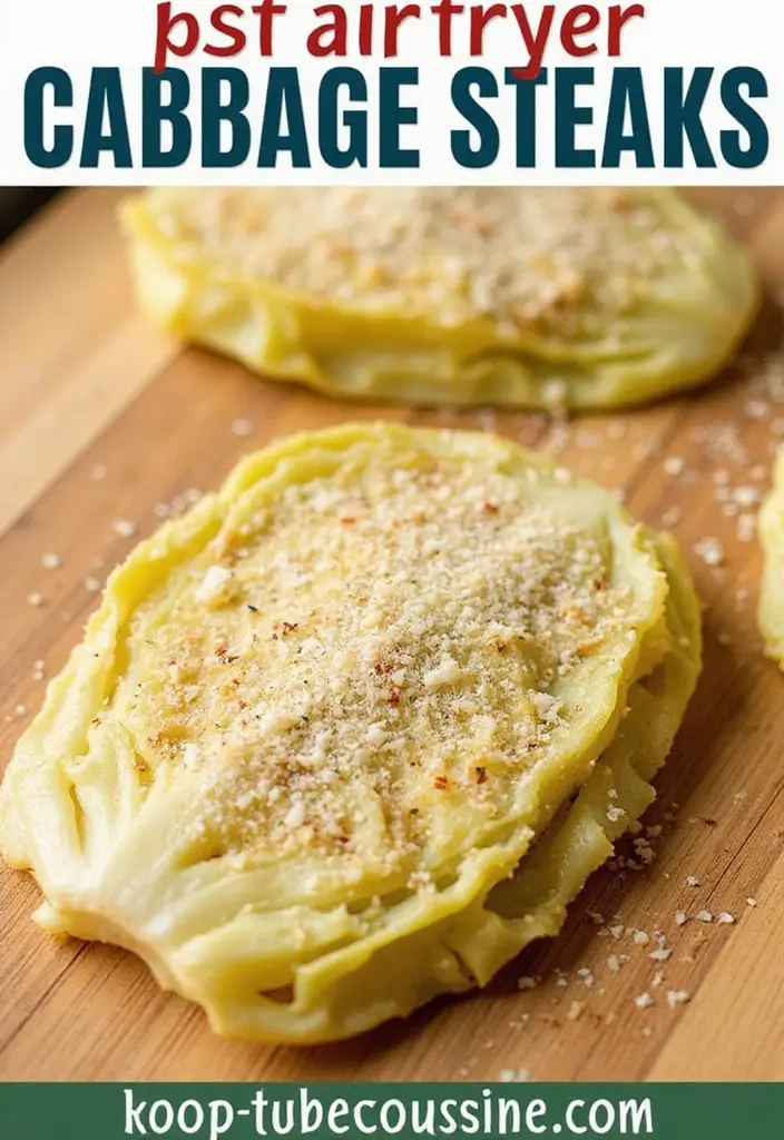 29 Air Fryer Recipes Healthy and Crispy Every Time - 16. Air Fryer Cabbage Steaks