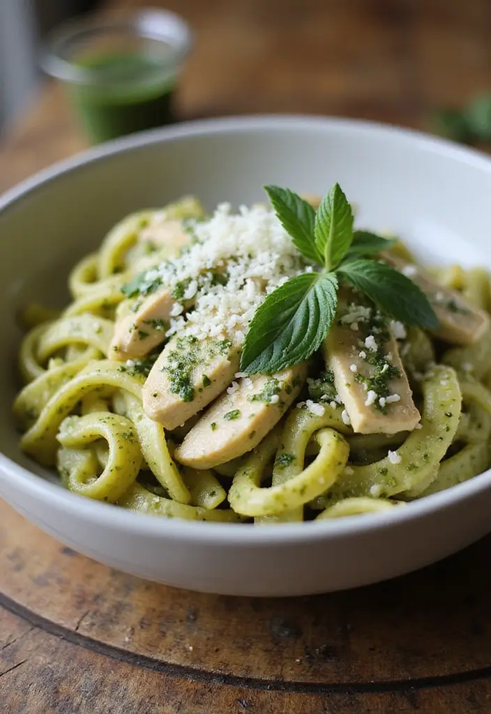 29 Easy Dinner Recipes: Healthy Meals for Busy Nights - 2. Creamy Pesto Chicken Pasta