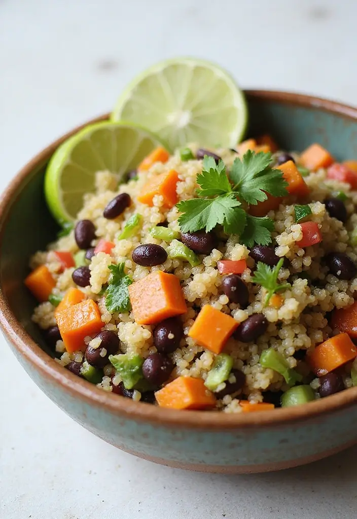 29 Easy Healthy Lunch Recipes You’ll Actually Look Forward To - 1. Quinoa & Black Bean Salad