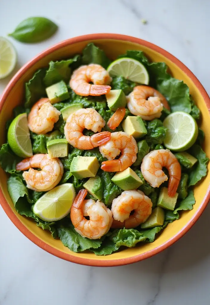29 Easy Healthy Lunch Recipes You’ll Actually Look Forward To - 13. Shrimp & Avocado Salad
