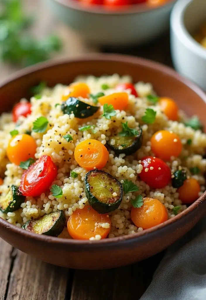 29 Easy Healthy Lunch Recipes You’ll Actually Look Forward To - 15. Roasted Vegetable Couscous