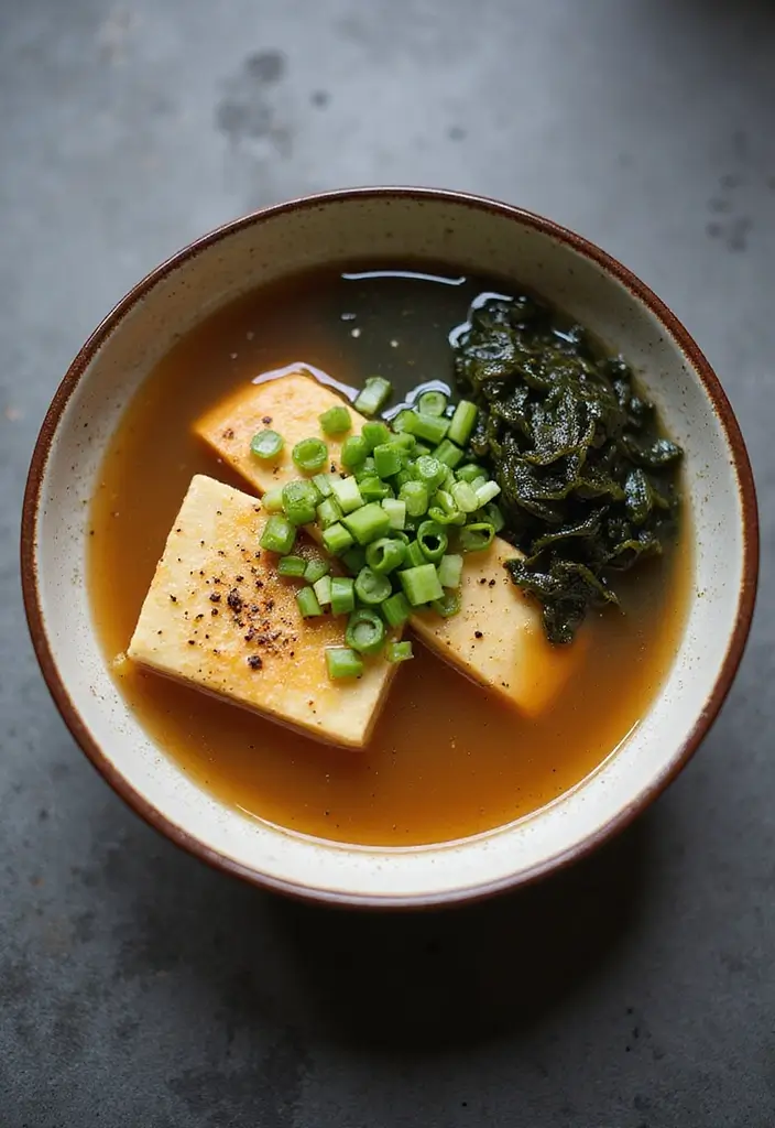 29 Easy Healthy Lunch Recipes You’ll Actually Look Forward To - 25. Miso Soup with Tofu and Seaweed