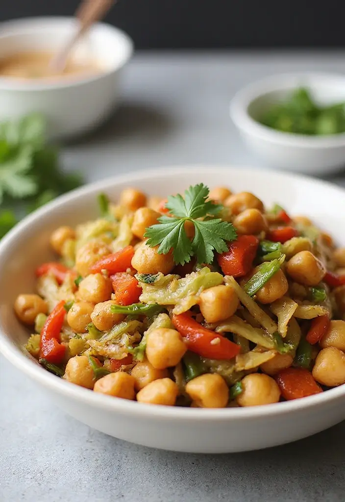 29 Easy Healthy Lunch Recipes You’ll Actually Look Forward To - 29. Cabbage & Chickpea Stir Fry