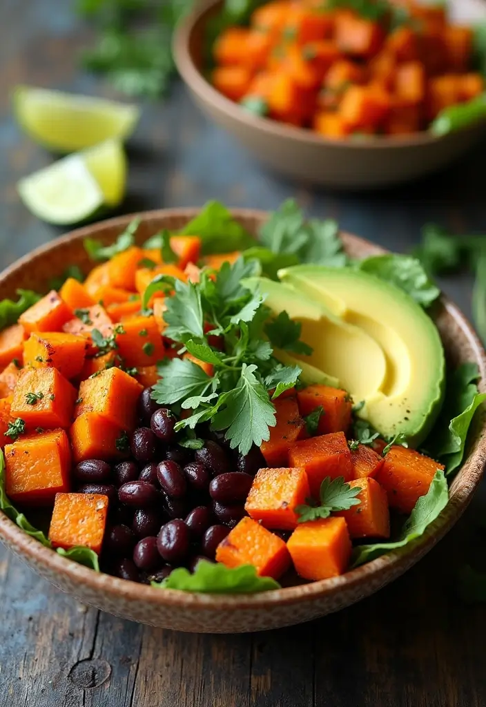 29 Easy Healthy Lunch Recipes You’ll Actually Look Forward To - 7. Sweet Potato & Black Bean Burrito Bowl