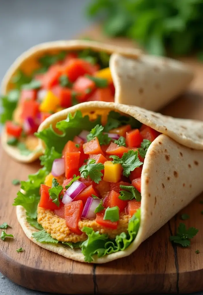 29 Easy Healthy Lunch Recipes You’ll Actually Look Forward To - 8. Hummus & Veggie Pita Pockets