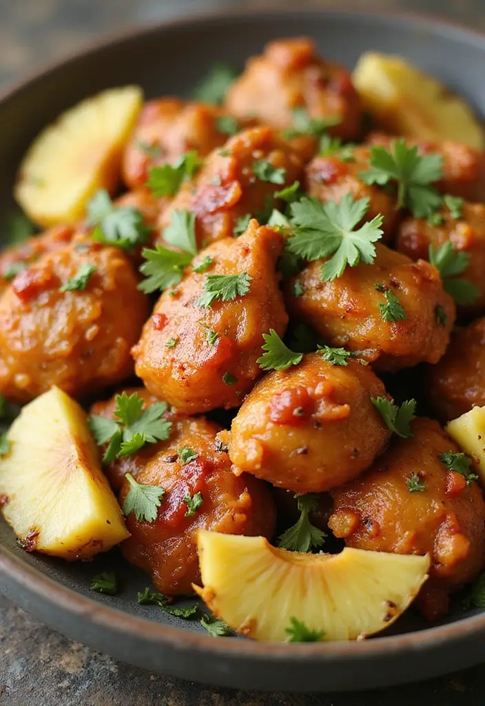 29 Healthy Bang Bang Chicken Recipes That Are Sweet and Spicy - 13. Bang Bang Chicken with Pineapple