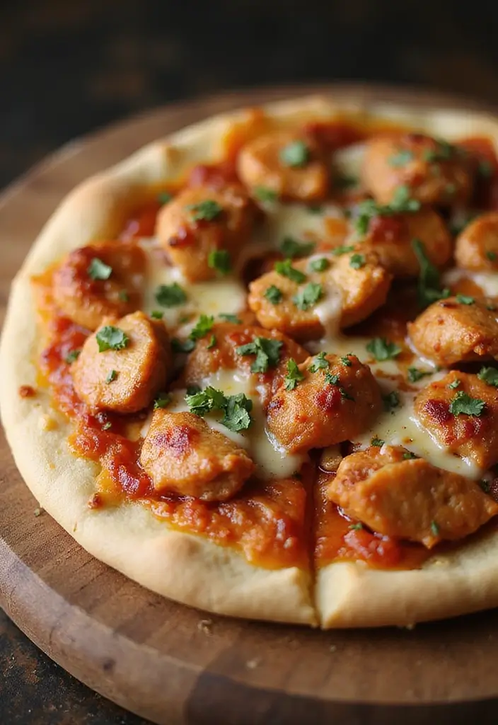 29 Healthy Bang Bang Chicken Recipes That Are Sweet and Spicy - 17. Bang Bang Chicken Pizza
