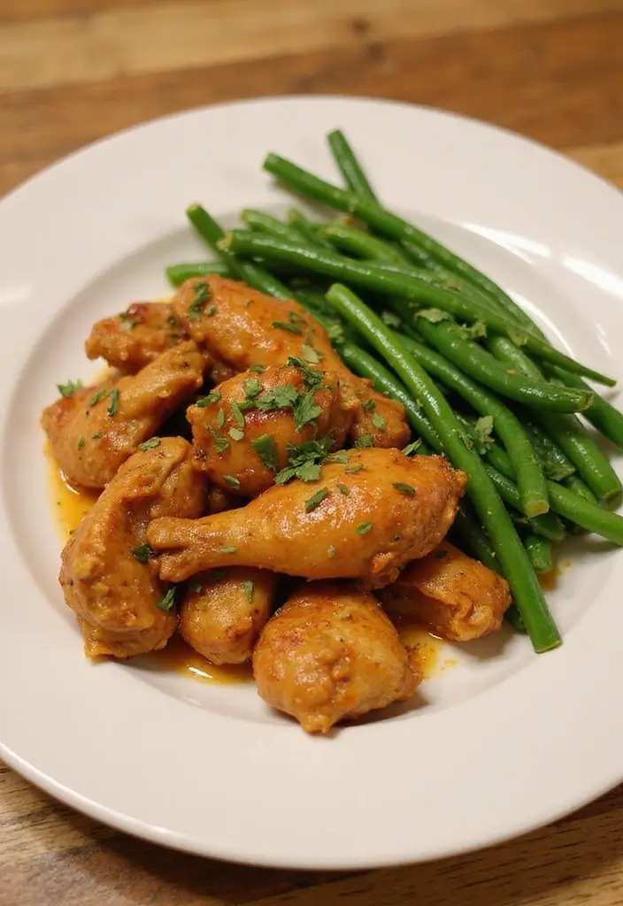 29 Healthy Bang Bang Chicken Recipes That Are Sweet and Spicy - 26. Bang Bang Chicken and Green Beans