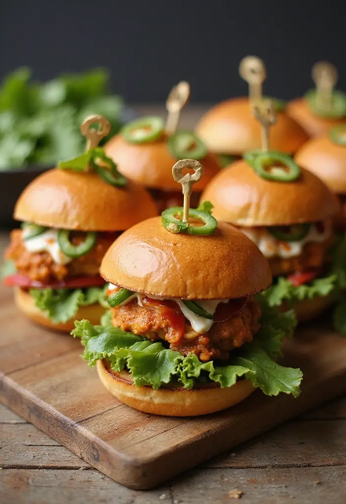 29 Healthy Bang Bang Chicken Recipes That Are Sweet and Spicy - 4. Spicy Bang Bang Chicken Sliders