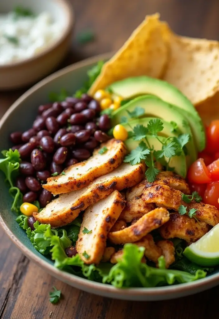 29 Healthy Chicken Burrito Bowl Recipes Full of Protein - 3. Southwest Chicken Bowl