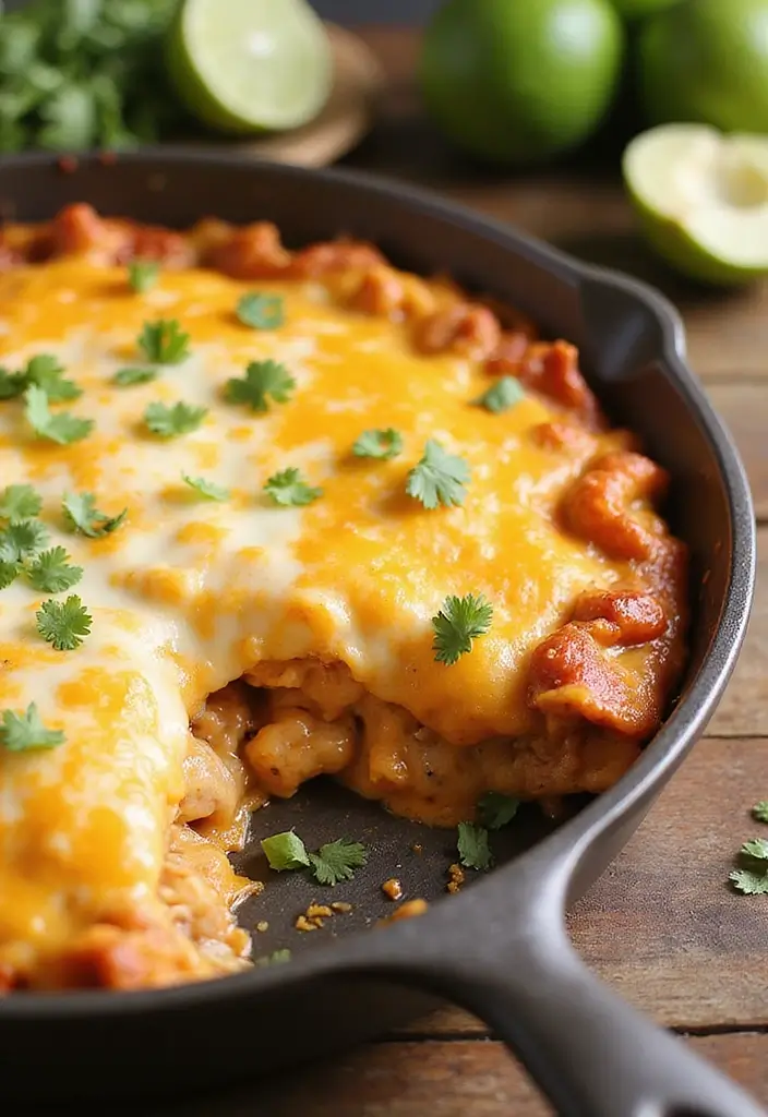 29 Healthy Chicken Enchilada Casserole Recipes That Comfort - 11. Ranch Chicken Enchilada Casserole