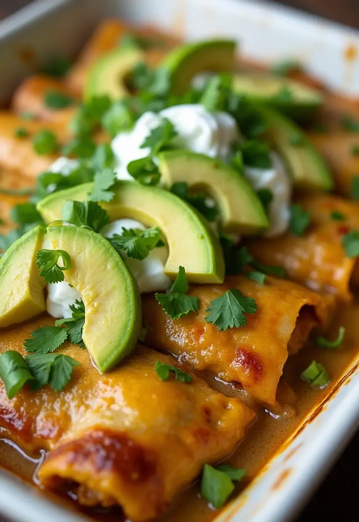 29 Healthy Chicken Enchilada Casserole Recipes That Comfort - 13. Chicken Enchilada Casserole with Green Sauce