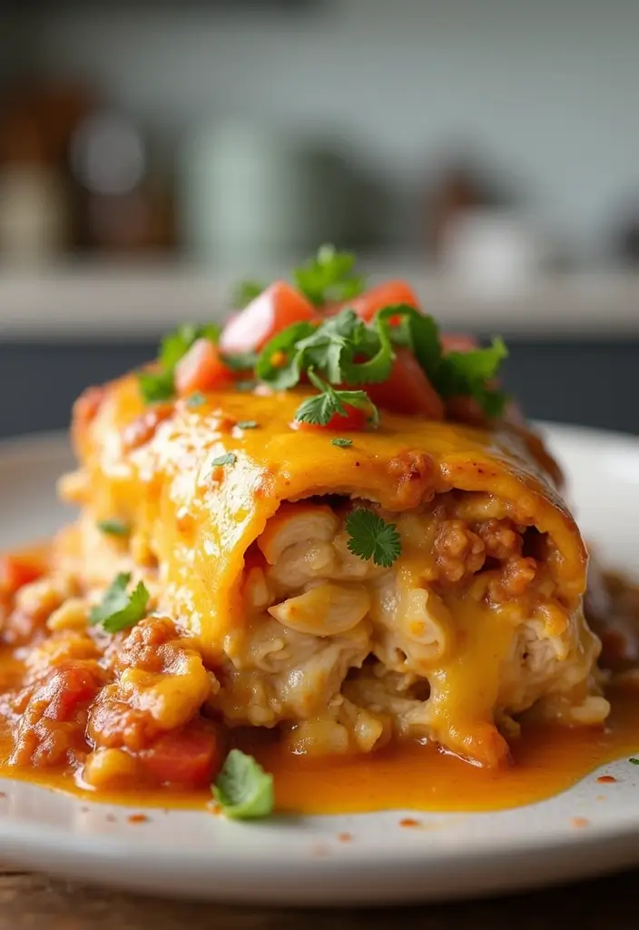 29 Healthy Chicken Enchilada Casserole Recipes That Comfort - 7. Quick and Easy Chicken Enchilada Casserole