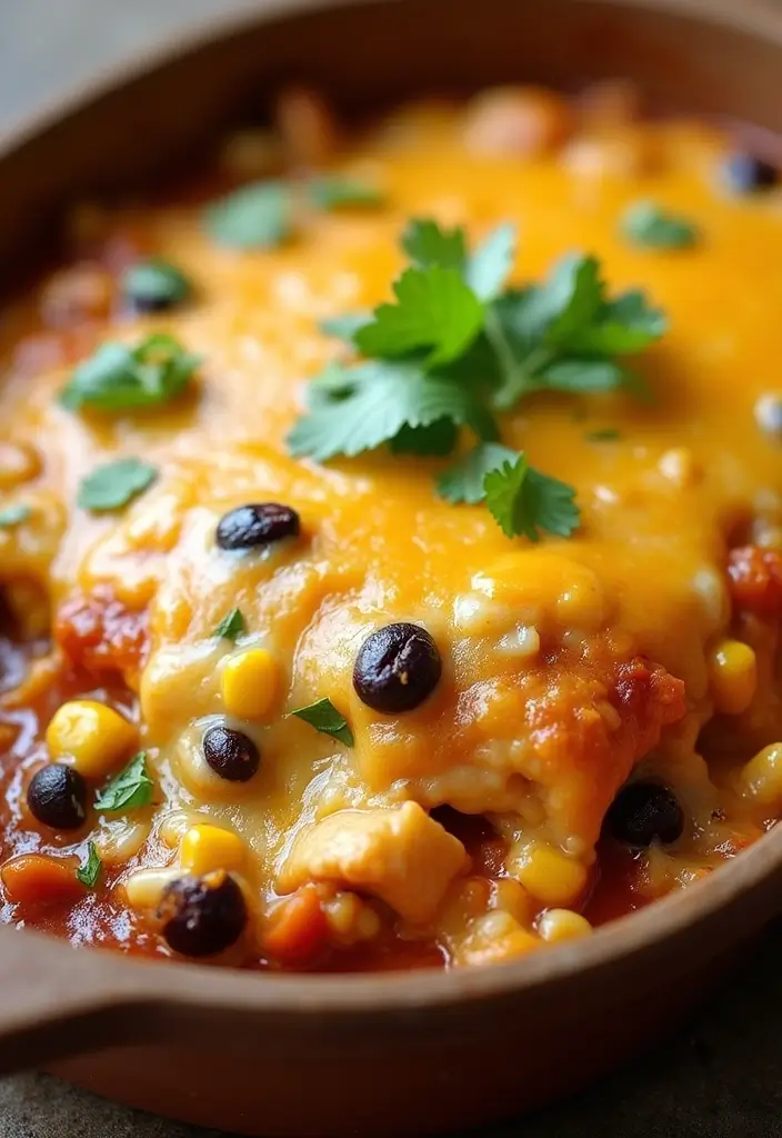 29 Healthy Chicken Enchilada Casserole Recipes That Comfort - 8. Southwest Chicken Enchilada Casserole