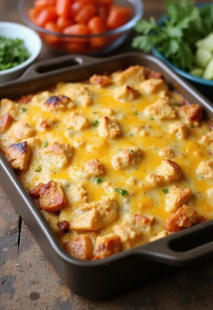 29 Healthy Chicken Enchilada Casserole Recipes That Comfort - 9. Cheesy Chicken Enchilada Casserole with Cauliflower