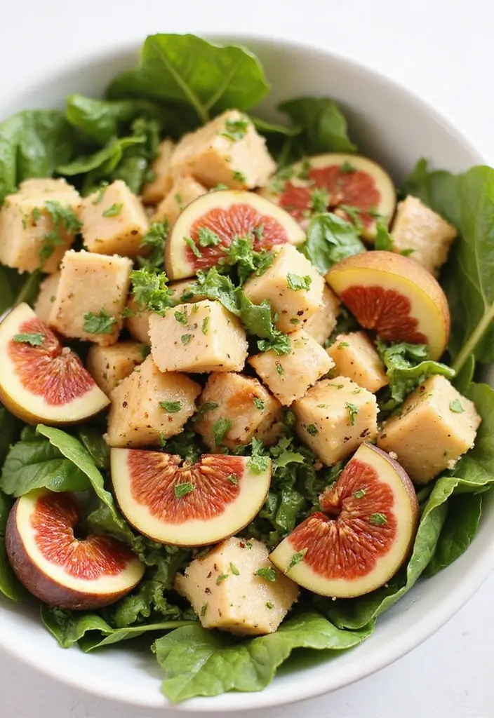 29 Healthy Chicken Pasta Salad Recipes That Taste Amazing - 23. Fig and Chicken Pasta Salad