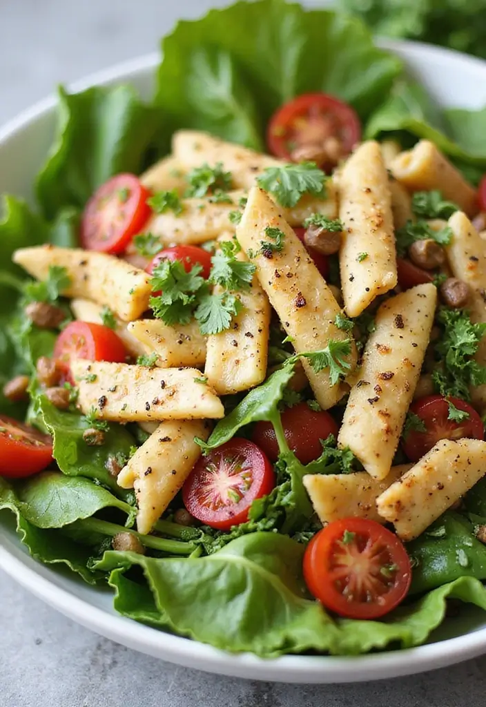 29 Healthy Chicken Pasta Salad Recipes That Taste Amazing - 25. Herbed Chicken Pasta Salad