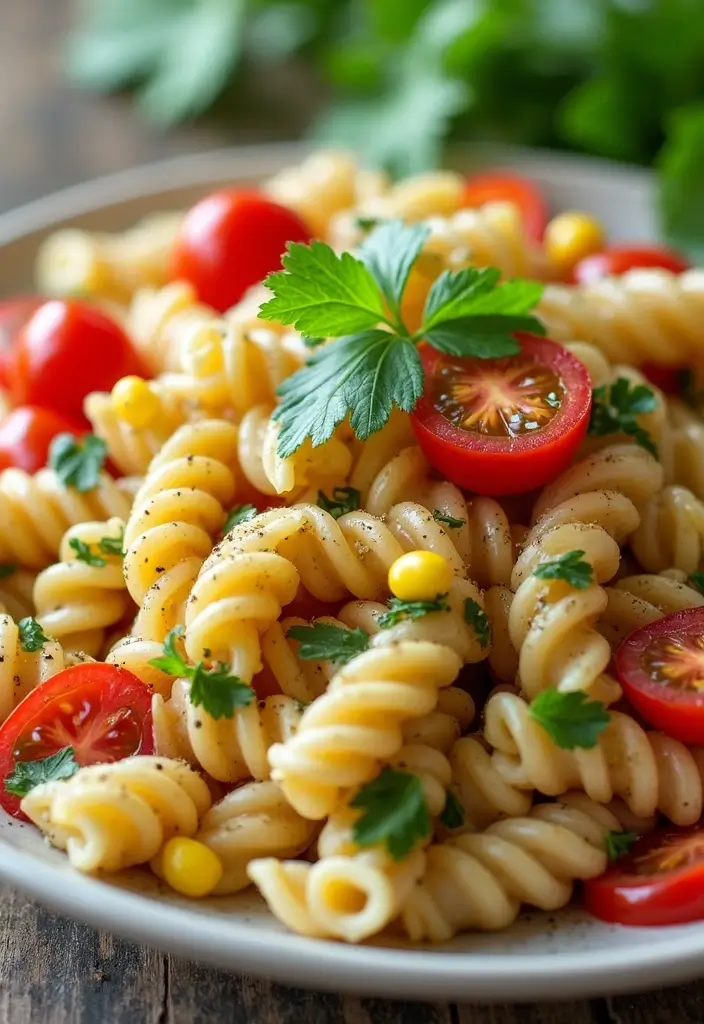 29 Healthy Chicken Pasta Salad Recipes That Taste Amazing - 28. Cilantro Chicken Pasta Salad