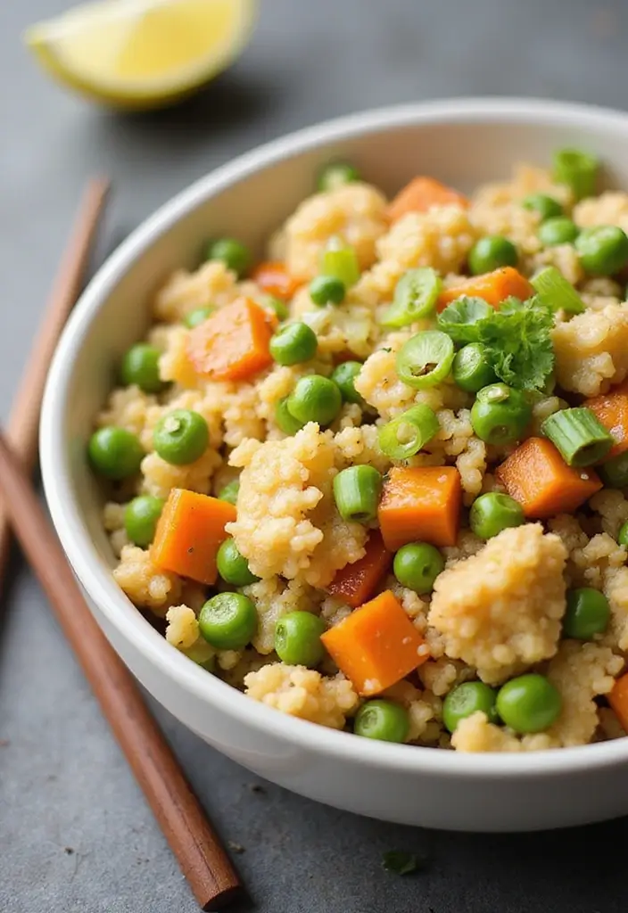 29 Healthy Dinner Recipes for Kids That Are Nutritious - 10. Cauliflower Rice Stir-Fry