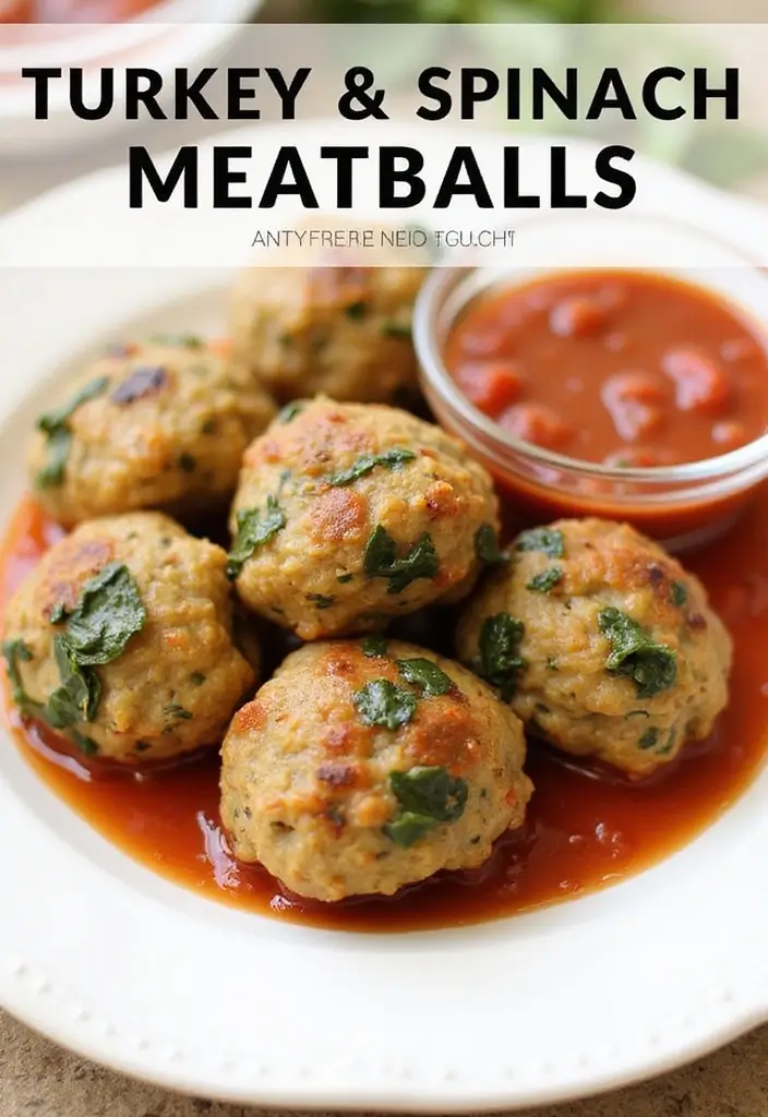 29 Healthy Dinner Recipes for Kids That Are Nutritious - 11. Turkey and Spinach Meatballs