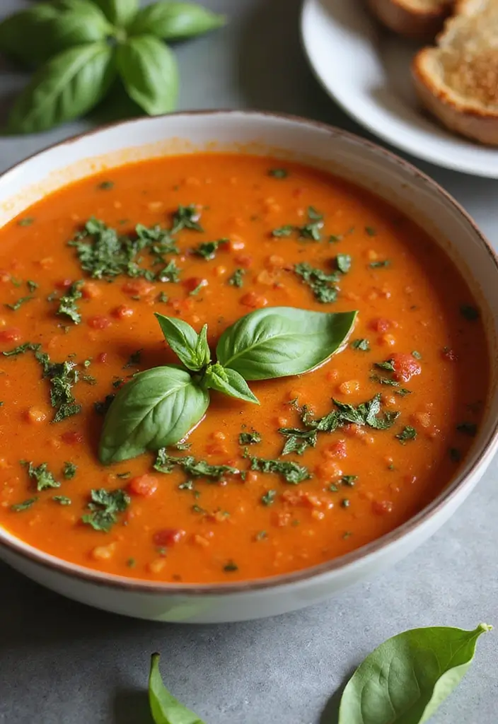 29 Healthy Dinner Recipes for Kids That Are Nutritious - 12. Creamy Tomato Basil Soup
