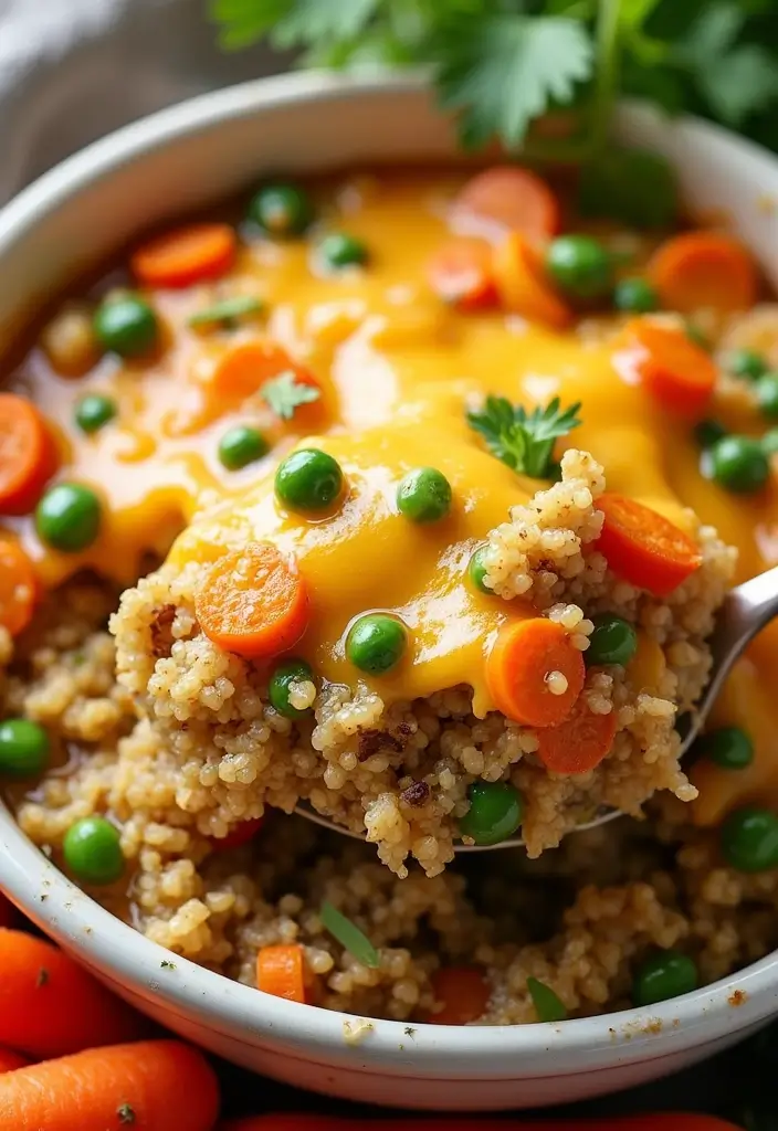 29 Healthy Dinner Recipes for Kids That Are Nutritious - 2. Cheesy Quinoa Bake