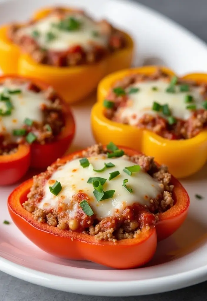 29 Healthy Dinner Recipes for Kids That Are Nutritious - 21. Bell Pepper Pizza Boats