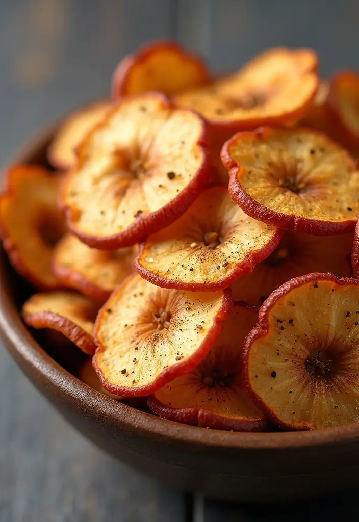 29 Healthy Dinner Recipes for Kids That Are Nutritious - 25. Baked Apple Chips