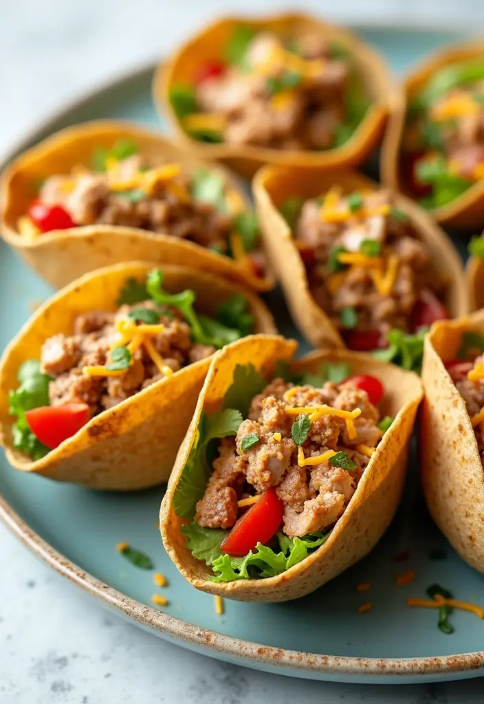 29 Healthy Dinner Recipes for Kids That Are Nutritious - 3. Mini Taco Bowls