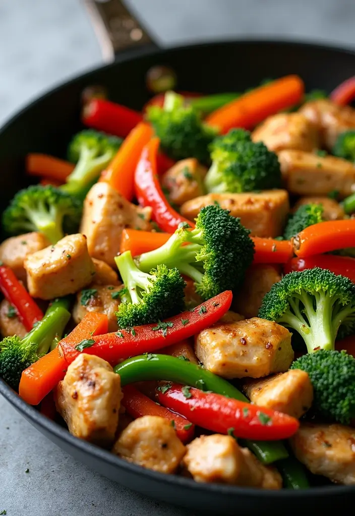 29 Healthy Dinner Recipes for Kids That Are Nutritious - 4. One-Pan Chicken and Veggie Stir-Fry