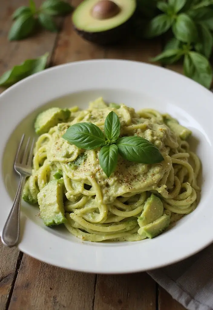29 Healthy Fall Recipes Dinner Ideas That Warm the Soul - 15. Creamy Avocado Pasta