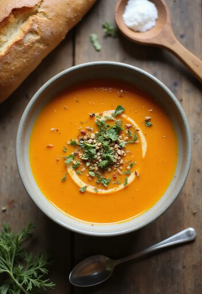 29 Healthy Fall Recipes Dinner Ideas That Warm the Soul - 20. Carrot Ginger Soup